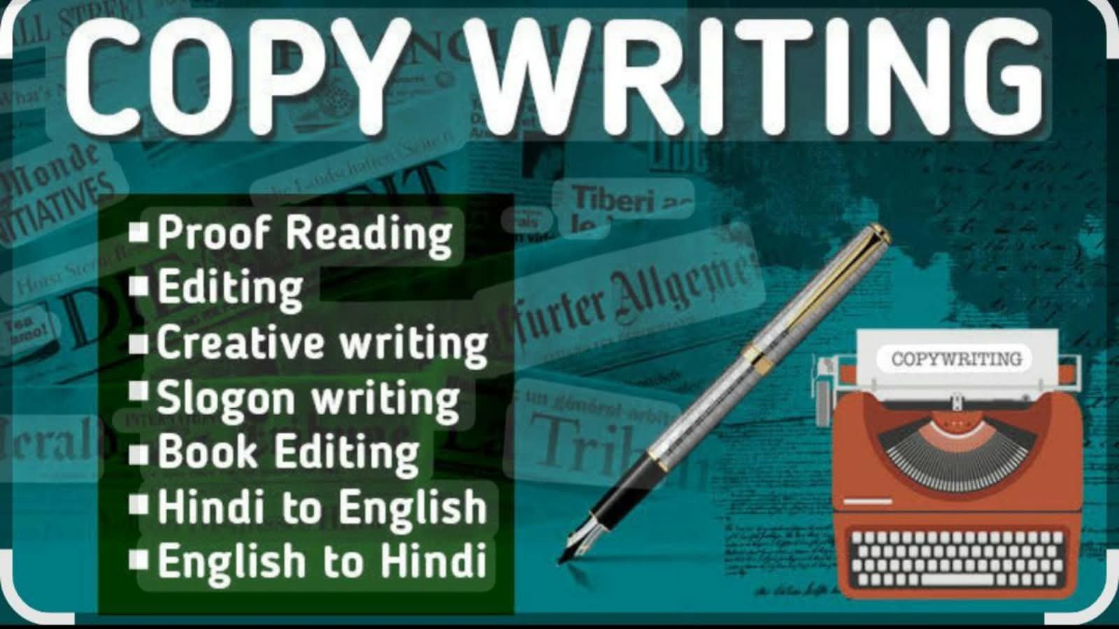 I will write professional copy and translate your content